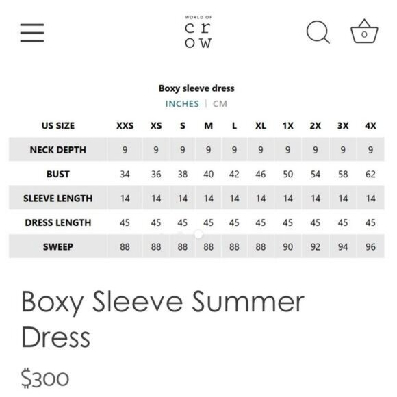 World Of Crow Boxy Sleeve Summer Dress Cotton Cottagecore Boho Cream XS Prairie - Picture 11 of 11